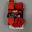 Rawlings | Belt & Socks Combo | Baseball/Softball | Multiple Sizes & Colors (Medium, Scarlet)