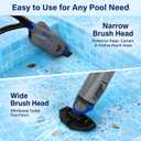 (2026 Upgraded) Cordless Pool Vacuum with Telescopic Pole