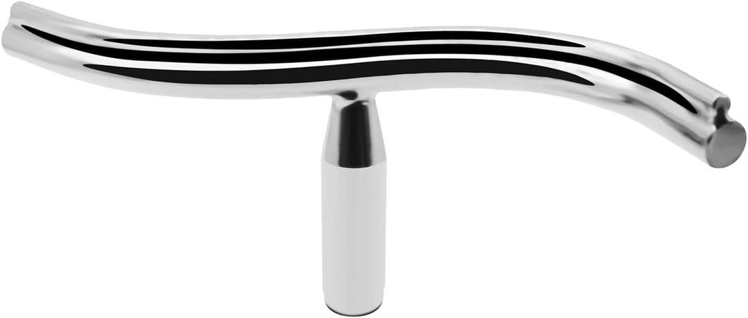 12 Inch Stainless Steel Curved Lathe Tool Rest, Shaped Wood Lathe Tool Rest for Bowl Turning, Wood Lathe Tool Holder, Wood Lathe Turning Accessories, 1 or 5/8 In Column (5/8")
