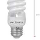 Sylvania CFL T2 Twist Light Bulb, 60W Equivalent, Efficient 13W, 850 Lumens, Medium Base, 2700K, Soft White - 2Pack (26363)