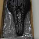 3D Printed Carbon Fiber Bike Saddle,Breathable/Waterproof/Light Unisex Cushion Seat for BMX, MTB & Road-Black(Full Carbon Fiber&Nylon)