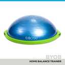 Bosu Balance Ball Exercise Trainer, Home Gym Equipment w/Guided Workouts & Pump, 26" Inflatable Fitness Platform for Strength Training, Standing, Balancing, and Core Workout, 25 inches in diameter
