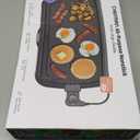 Chefman XL Electric Griddle with Removable Temperature Control, Immersible Flat Top Grill, Burger, Eggs, Pancake Griddle, Nonstick Extra Large Cooking Surface, Slide Out Drip Tray, 10 x 20 Inch