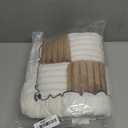 Funny Pet Couch Covers for Sofa Plush Checker Plaid Sofa Covers for Pets Washable 3 Cushion Couch Sofa Mat Friendly (Cream Dark Coffee, 50x50 cm/19.7x19.67 in)