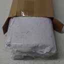 Oudain 5 Pack Waterproof Felt White Papel Picado Banner, 85 ft Papel Picado Baby Shower White Mexican Banner Cielito Lindo Fiesta Wedding Birthday Dia De Los Muertos Party Decoration, 5 Patterns