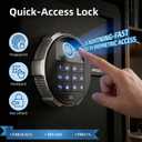 Biometric Safe with Fireproof Waterproof Bag, Small Safe 0.8 CuFt