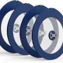 4 Pack Replacement Lids for Pyrex 7201-PC 4 Cup Glass Containers Mixing Bowl Silicone Storage Cover Leakproof Navy