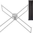 Fire Pit Stand for Solo Stove Bonfire Ranger and Other 15-20" Outdoor Firepits, Stainless Steel Firepit Stand, Fire Pit Accessories for Outside Patio Camping Backyard, Silver Fireplace Tools