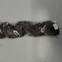 ALXNAN Ponytail Extension,24 Inch Claw Clip in Long Curly Wavy Chocolate Brown with Highlights Ponytail Hair Extension Jaw Clip on Pony Tails Hairpiece for Women