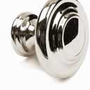 khtumeware 10 Pack 1-1/4 Inch(32mm) Polished Nickel Cabinet Knobs Dresser Knobs Round Drawer Knobs Kitchen Cabinet Hardware Zinc Knobs for Dresser Drawers