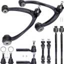 10pc Front Suspension Kit for 2007-2014 Chevrolet Avalanche Tahoe Silverado Suburban GMC Sierra Yukon XL 1500 Escalade ESV EXT 2 Upper Control Arms 2 Sway Bars 2 Lower Ball Joints 4 Tie Rods