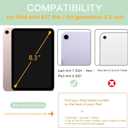 for iPad mini 7 Case A17 Pro, for iPad mini 7th/6th Generation Case 2024/2021 8.3 Inch with Pencil Holder, Hybrid Slim Clear Back Shell Cover Kids, Auto Wake/Sleep, Matchagreen