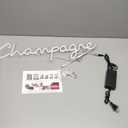 Champagne Neon Signs for Wall Decor, 23.6*7.7 Inches Drink Display Led Light Neon Sign, Light Up Sign Neon for Wedding, Engagement, Yes to Champagne Led Neon Signs for Birthday Bedroom Bar Pub Club Wall Decor Decorations, INSNEnN
