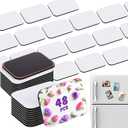 Xuhal 96 Pack Thick Sublimation Magnet Blanks Bulk Sublimation Blank Refrigerator Magnets with 48 Pcs Larger Square Blanks, 48 Pcs Fridge Magnets for Kitchen Microwave Oven Office DIY Decor 2.8 x 2 in