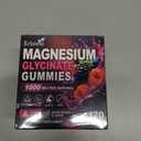 Magnesium Glycinate Gummies 1000mg, Sugar Free, Magnesium Supplements for Men & Women, with L-Theanine, Vitamin D3 B6 & CoQ10 for Sleep, Calm & Relaxation Support, 120 Gummies Mixed Berry
