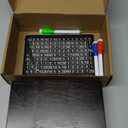 Money Saving Box, Piggy Bank Savings Challenge Box with 8 Goals for Adults & Kids, Wooden Money Savings Box Money Bank for Coin & Cash Vault, Money Saver, Alcancias De Dinero, Caja De Ahorro