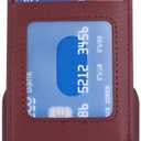 for iPhone 12 Mini Case with Card Holder for Women, for iPhone 12 Mini Phone Case Wallet with Strap Credit Card Slots Crossbody with Kickstand Zipper Case - Red Wine