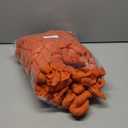 Moukeren 50 Pcs Spandex Chair Sashes Bows Stretch Chair Bands Slider Sashes Elastic Ties Ribbon Covers for Wedding Party Events Ceremony Birthday Banquet Decorations(Orange)