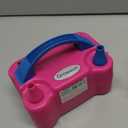 Growsun Electric Balloon Pump Air Inflator Portable Automatic Dual Nozzle Balloon Blower 110V 600W for Birthday Baby Shower Balloons Party Decorations (Rose Red)