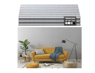 Soundproof Wall Panels Self-Adhesive, 3 Pack Large Acoustic Panels 47.2"x23.6"x0.35" High Density Sound Proof Panels for Walls, Noise Absorbing for Home Studio, Office, Game Room