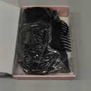 REECHO Curly Hair Extensions, 4PCS 20 inch Clip in Hair Extensions Lace Weft Short Curly Extensions Clip Ins Invisible Natural Hairpieces for Women, Natural Black