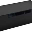 Cable Cord Organizer Box, 2 Open Slots Cords Hider Box, Under Desk Power Strip Organizer and Floor Cables Storage, Black