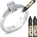 Invisible Ring Spacer & Guard  Ring Size Adjuster for Loose Ring, Ring Connector & Resizer, Fits Any Rings (Without UV LED Lamp)