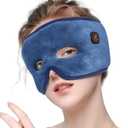 Heated Face Mask for Sinus Pressure, Cordless Sinus Mask with 3 Temperature Modes, 2500mAh Rechargeable Face Heating Pad, Sinus Pressure Relief with 15 Minutes Auto-Off(Blue)