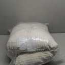 Blissful Diary Reading Pillow for Sitting in Bed, Flannel Back Pillow Bed Sitting Up for Adult & Children, Backrest Cushion for Sit Up in Couch or Floor, Dorm Essentials, Cream White, Size: Standard(18inch)