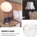Luxshiny Clear Glass Globes for Light Fixtures Replacement 150mm Clear Round Glass Globe Lampshade Cover for Pendant Light Wall Sconce Chandelier - Clear