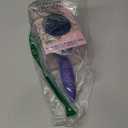 KAZMALEJE Paddle Comb for Detangling Curly, Coily, Kinky Hair | Reduces Breakage & Frizz| Works Dry or Wet | Kid-Friendly | Staggered Wide Tooth Finger-Like Paddle Brush | Blue