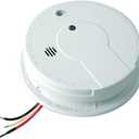 Kidde Smoke Detector, Hardwired Smoke Alarm with 9-Volt Battery Backup, Test-Reset Button, Interconnect Capability, 1 Count (Pack of 1), White