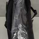 Anbte Folding Camping Table with Storage Net, 3ft Camping Table Aluminum Folding Table with 3 Adjustable Height Max 27.5 Inch Picnic Table Portable Table for Outdoor Backyard BBQ, Pure Black