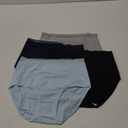 High Waisted Cotton Underwear for Women Lace Full Coverage Panties Soft Stretch Ladies Briefs (Multipack), M