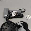 Dual Voltage Travel Hair Dryer, Mini High-Speed Blow Dryer for Fast Drying, Ionic Hairdryer with Diffuser Gift Women, Lightweight Compact Portable,Quiet,European International 100-240V, Black