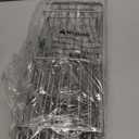 SunnyPoint Classic Metal Bathroom Shower Caddy, Over Door Hanging Storage Organizer Basket (Large, Brown)