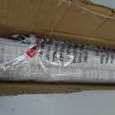 UNISHADES no Drill Cordless Roman Shades for Windows, 32" W 64" H - 100% Blackout - Linen - Beige