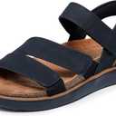 Skechers womens Lifted Comfort (8, Black)