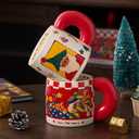 Christmas Coffee Mugs, 22 Oz Ceramic Christmas Mug with Handle,Novelty Festival Gifts Mugs for Women Men Girls Boys (Cup-A)