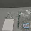 Adjustable Cubicle Hooks, Over The Door Hooks, Premium Metal Cubicle Door Hangers, Fit 1 3/8" to 3 1/2" Panels Heavy Duty Holder for Clothes, Towels, Hats, White, 5 Pcs (Large)