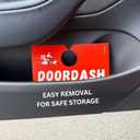 8 x JOEZZY DoorDash Delivery Car Sign  Double-Sided for Dashers (Red, Black & White)