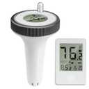 Pool Thermometer Floating Easy Read, Large Screen Digital Wireless Pool Thermometer, Waterproof Pools Water Thermometers, Floating Thermometer for Swimming Pools/Hot Tubs/Aquariums/Fish Tank