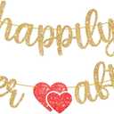 KatchOn, Gold Happily Ever After Banner - 10 Feet | Glitter Happily Ever After Sign for Bridal Shower Decorations | Wedding Shower Decorations | Wedding Decorations for Home Party, Engagement Party