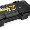 Bald Eagle Travel Humidor Cigar Box, Portable Small Cigar Case with Humidifier, Airtight, Crushproof, Waterproof, Hold up to 3-4 Cigars