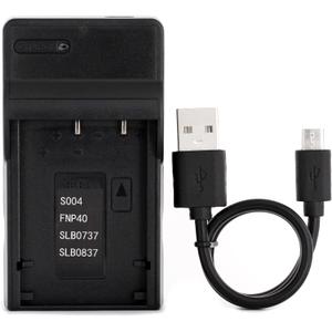 Norifon D-LI8 USB Charger for Pentax Optio A10, A20, A30, Optio S4i, S5i, S7, SV Camera and More