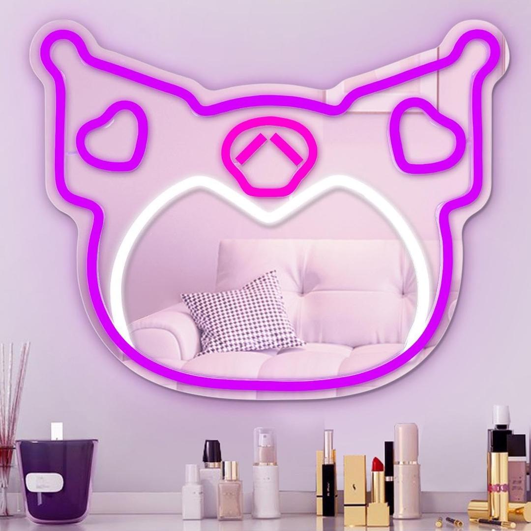 Anime Mirror Neon Sign Dimmable Led Neon Mirror Sign for Dresser Room Decor Anime Wall Mirror Neon Light Up Acrylic Mirror Bedroom Wall Locker Room Living Room Anime Mirror Neon Sign Dimmable Led Neon Mirror Sign for Dresser Room Decor Anime Wall Mirror Neon Light Up Acrylic Mirror Bedroom Wall Locker Room Living Room
