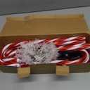 ElectricWise Candy Cane Lights Outdoor, 21 Inch Christmas Pathway Lights, Set of 10 Outdoor Xmas Decorations with 8 Modes for Holiday Patio Yard Garden (Red & White)