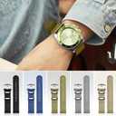 Nylon Watch Strap Replacement Canvas Watch Band Military Army Men Women - 18mm, 20mm, 22mm, 24mm Watch Bracelet with Stainless Steel Silver Buckle