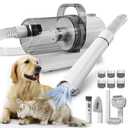 Dog Gromming Vacuum, Pet Grooming Kit with Pet Clipper, Dog Vacuum for Shedding Grooming, 2.5L 6-in-1 Low Noise Grooming Kit for Dogs Cats at Home