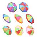 2 x UV Protection Phone Umbrella for Sun,Universal Adjustable Piggy Suction Cup Phone Stand Umbrella,Sun Shade (Colorful-Random Color)